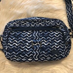 Stylish Navy and White Quilted Women's Bag by Lug
